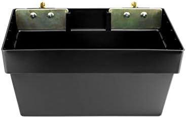 QWORK Heavy Duty Track Basket | 2 Pack Trailer & Warehouse Organizer | 13" x 7-1/8" x 6-1/2" Storage Bin for Trucks | Etrack & Wall Mount Compatible