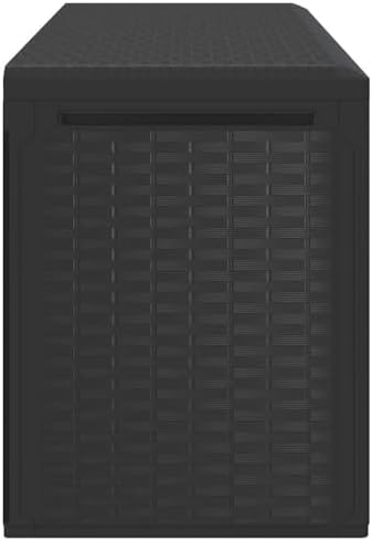 vidaXL Patio Storage Box Anthracite 44.9"x18.5"x23.6