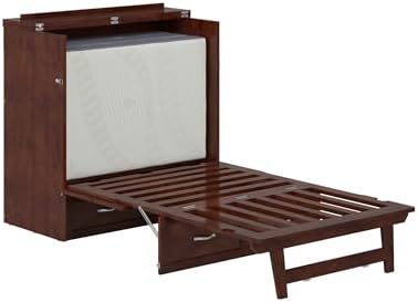 AFI, Northfield Murphy Bed Chest Twin XL with 6" Mattress, Walnut