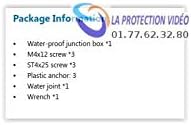 dahua pfa137 weatherproof cctv junction box – aluminium, package contents