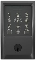 Schlage Encode Plus Smart WiFi Deadbolt Lock, Tap to Unlock, Matte Black