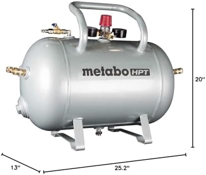 Metabo HPT 10 Gallon Air Tank, High Capacity ASME Certified, UA3810AB