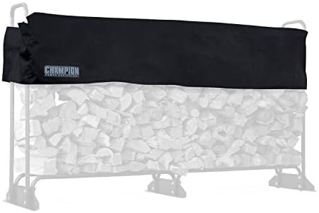Champion Power Equipment 201164 96-Inch Firewood Heavy Duty Wood Log Rack, Weather Resistant Cover Included