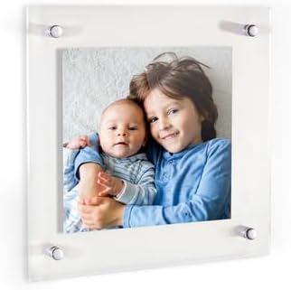 ArtToFrames 26x26 Inch Double Panel Floating Acrylic Picture Frame comes