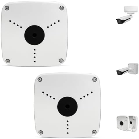 we-pfa122 aluminum junction box for bullet ip cameras shown in use