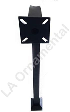 aluminum gooseneck pedestal keypad stand access control pedestal, close-up detail