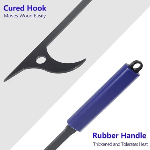 28in Fireplace Tools Set with Metal Stand Wrought Iron