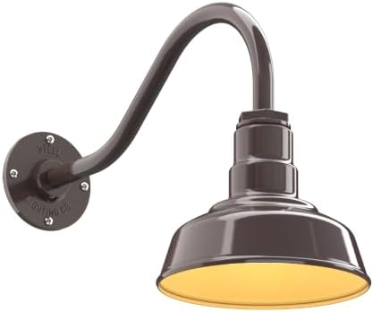 Steel Lighting Co. Hawthorne Barn Light | Outdoor Wall Mounted | 8 inch Dome |