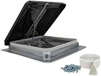 HENG’S INDUSTRIES 14" RV CAMPER TRAILER UNIVERSAL SMOKE LID ROOF VENT WITH 12V 12 VOLT FAN 74112- NO GARNISH RING INCLUDED