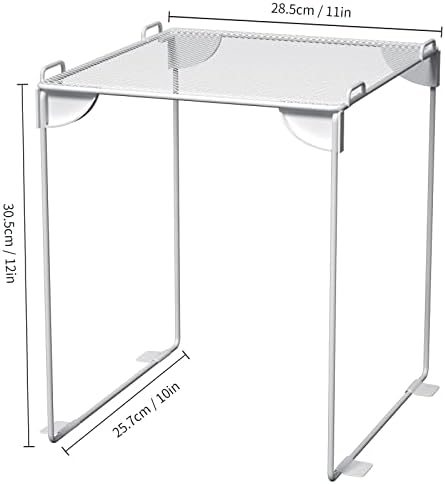 Neudeco Locker Shelf 2 Pack - Organizer for School Gym Office - White 12“