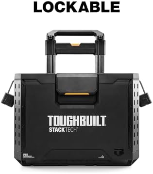 ToughBuilt StackTech Rolling Tool Box with 9-Inch Wheels, 250 lb Capacity