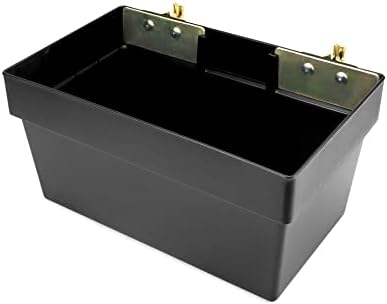 QWORK Heavy Duty Track Basket | 2 Pack Trailer & Warehouse Organizer | 13" x 7-1/8" x 6-1/2" Storage Bin for Trucks | Etrack & Wall Mount Compatible