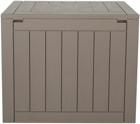 BTEXPERT Indoor Outdoor Storage Box, 30 Gallon Resin Deck Container for Package Delivery Patio Furniture Cushions Garden Tools Pool Sports Equipment UV Resistant Waterproof Lockable
