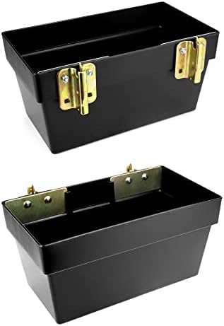 QWORK Heavy Duty Track Basket | 2 Pack Trailer & Warehouse Organizer | 13" x 7-1/8" x 6-1/2" Storage Bin for Trucks | Etrack & Wall Mount Compatible