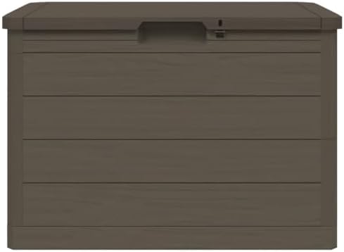 vidaXL Patio Cushion Box Brown 30.5x17.5x20.9 Polypropylene
