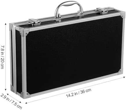 DOITOOL Aluminum Alloy Toolbox Large Capacity Portable Tool Case with Handle and Safety Clasp for Medicine Storage and Organization Suitable for Home Garage School Hospital