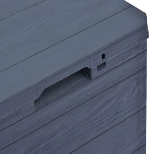 vidaXL Patio Storage Box 23.8 gal Anthracite