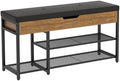 Mondeer 37.8'' Shoe Rack Bench with Upholstered Cushion