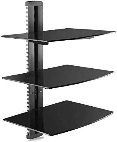 suptek 3 floating shelf wall bracket, side view