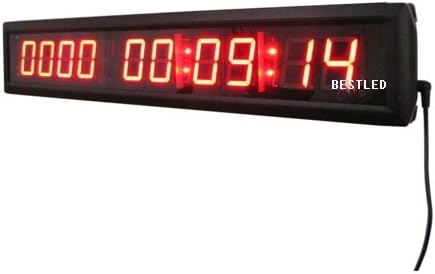 BESTLED Red Days Countdown Clock 10 Digits Count up 10000 Days Hours Minutes
