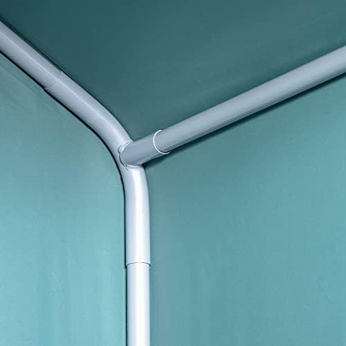 Scotts 4x4x6 FT Pop-Up Outdoor Storage Shed, Portable Water-Resistant Deck & Garden Tent Shelter for Tools, Equipment & Lawn Gear