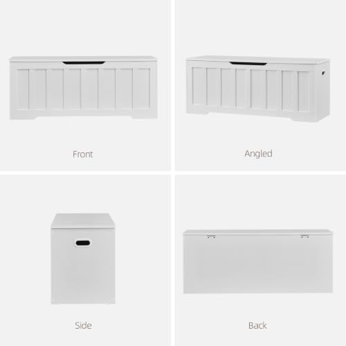 VANKILEY 47.2" Storage Chest Extra Large, Storage Bench.(White)