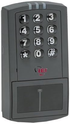 iei electronics prox.pad wiegand 125 khz proximity reader shown in use