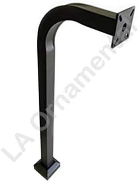 aluminum gooseneck pedestal keypad stand access control pedestal shown in use