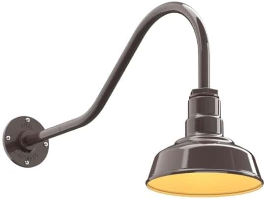 Steel Lighting Co. Hawthorne Barn Light | Outdoor Wall Mounted | 8 inch Dome |