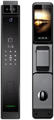 Smart Fingerprint Door Lock with Camera, 3D Face Recognition Keyless Entry Door Lock, Aluminum Alloy Biometric Smart Door Lock, 6 Unlock Mode for 40-120mm Thickness Door, with 4200mAh Battery
