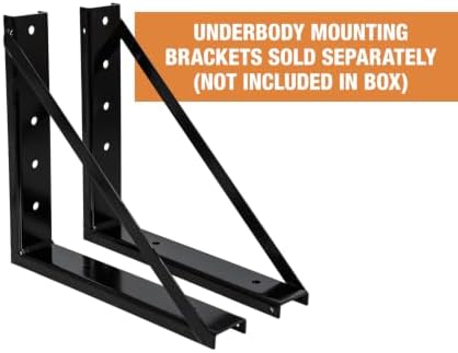 Buyers Products 1702300 Black Steel Underbody Truck Tool Box, 18x18x24 Inch
