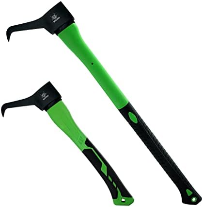 Pickaroon, Hookaroon Forged Steel, with Anti-Slip & Shock Reduction Grip, for Log Lifting and Moving Wood Firewood Tool