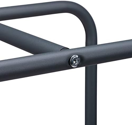 Relaxdays Firewood Rack, Log Stacking Aid, Steel, for in-and Outdoor Use, Wood Pile Shelf, Alloy, Anthracite, 100 x 40 x 25 cm