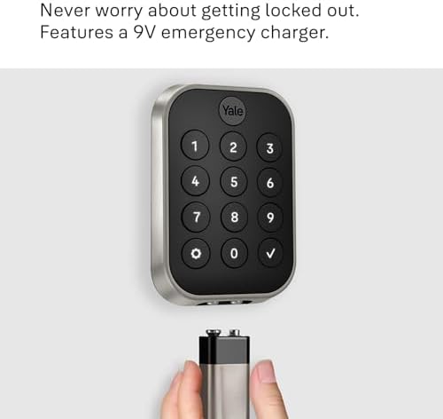 Yale Security Home Assure Lock 2 Deadbolt, Black Suede Keyless Entry Door Lock with Digital Touchscreen Keypad and Bluetooth Connectivity (No Wi-Fi), YRD430-BLE-BSP