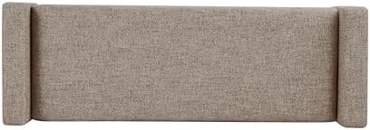 HomePop Fulton 48" Storage Bench - Midtone Gray Fabric