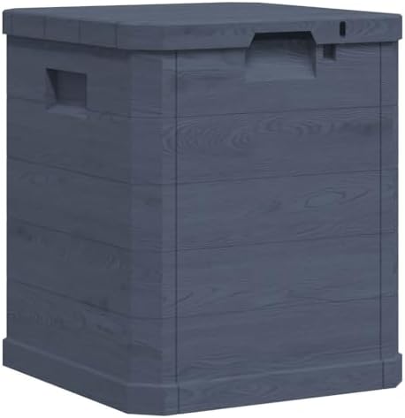 vidaXL Patio Storage Box 23.8 gal Anthracite