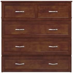 AFI, Northfield Murphy Bed Chest Twin XL with 6" Mattress, Walnut