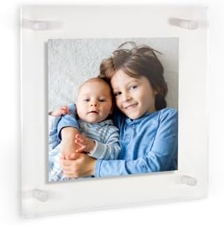 ArtToFrames 20x20 Inch Double Panel Floating Acrylic Picture Frame comes