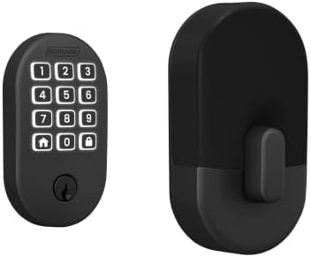 Schlage Arrive Smart WiFi Deadbolt Lock with Remsen Trim, Matte Black