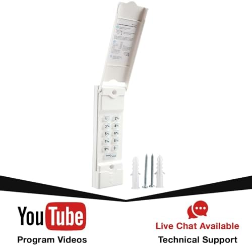 2 Garage Outlet Garage Door Remote Keypad Opener for Linear (MDTK)