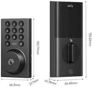 eufy Security Smart Lock C30, Keyless Entry Door Lock, Built-in WiFi, Black