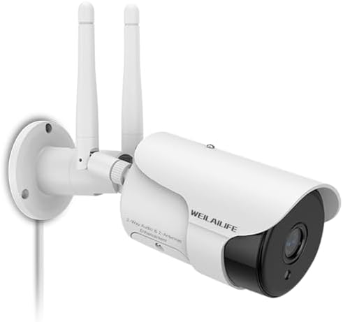 weilailife outdoor/home wireless extended security camera shown in use