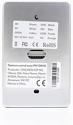 PNI DK110 Free Standing Outdoor and Indoor Access Control Keyboard IP54, Silver