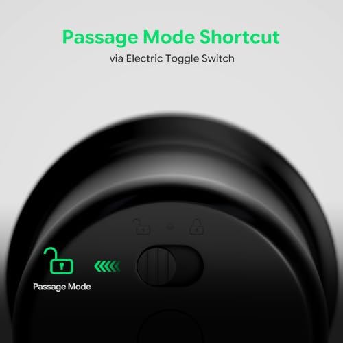 ThorBolt GK1 Smart HomeKit Fingerprint Door Knob (w/o Keypad), Black