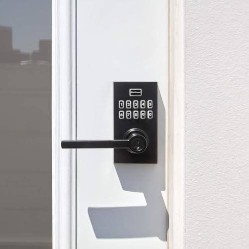 Kwikset SmartCode 917 Contemporary Electronic Deadbolt with Halifax Handle