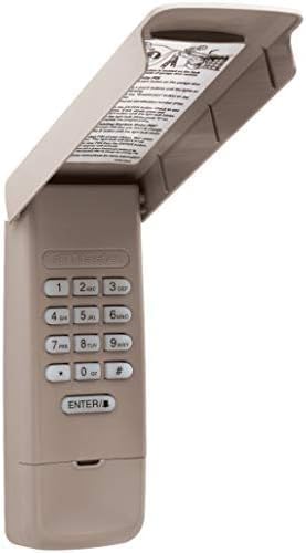 liftmaster 877lm wireless and keyless entry keypad for, side view