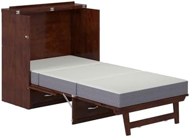 AFI, Northfield Murphy Bed Chest Twin XL with 6" Mattress, Walnut