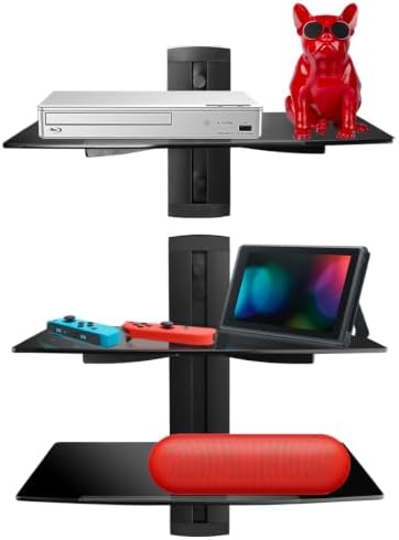 suptek 3 floating shelf wall bracket on a desk or shelf