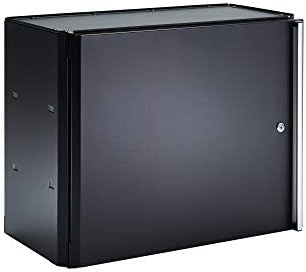TRINITY 24 Inch Garage Wall Storage Cabinet, 22 Gauge Steel, Black