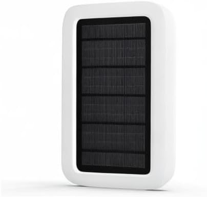 simplisafe solar panel for outdoor security camera,white showing dimensions